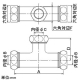 カクダイ 【販売終了】異径さしこみチーズ 大小便器用 穴径φ16.3×19.3×19.3mm 異径さしこみチーズ 大小便器用 穴径φ16.3×19.3×19.3mm 4697-16×19×19 画像2