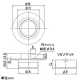 カクダイ 【販売終了】ツバヒロアレスター 接着式 寒冷地向け防虫用 VP・VU管兼用 呼び40 カバー付 ツバヒロアレスター 接着式 寒冷地向け防虫用 VP・VU管兼用 呼び40 カバー付 400-236-40 画像2