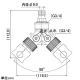 カクダイ 【販売終了】コックつき分岐ネジニップル 《RIZAL》 散水・屋外冷却用 コックつき分岐ネジニップル 《RIZAL》 散水・屋外冷却用 568-218 画像2