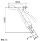 カクダイ レバースプレー 散水ノズル 屋外冷却用 内径15・18mmホース用 レバースプレー 散水ノズル 屋外冷却用 内径15・18mmホース用 5227 画像3