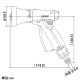 カクダイ 【販売終了】シャワーノズル6 散水・屋外冷却用 内径11〜15×外径16〜20mmホース用 流量調節機能・ホーセンド付 シャワーノズル6 散水・屋外冷却用 内径11〜15×外径16〜20mmホース用 流量調節機能・ホーセンド付 525-526 画像2