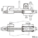 ネグロス電工 【在庫限り】HB1U吊り金具用横揺れ補強金具 H形鋼用 全ねじ195mm フランジ幅150〜200mm フランジ厚7〜15mm HB1U吊り金具用横揺れ補強金具 H形鋼用 全ねじ195mm フランジ幅150〜200mm フランジ厚7〜15mm HBURGH1520 画像3