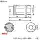 アメリカン電機 コードコネクタボディ 引掛形 2P 15A 125V 圧着端子式 ナイロンカバータイプ 黒色 コードコネクタボディ 引掛形 2P 15A 125V 圧着端子式 ナイロンカバータイプ 黒色 2114N 画像2