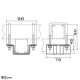 ネグロス電工 【販売終了】ダクター交差支持金具 《サスウェイ&#174;》 45型 ダクター交差支持金具 《サスウェイ&#174;》 45型 S-DHCR2 画像3