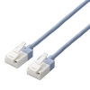 ELECOM LANケーブル スリムタイプ CAT6A準拠 ヨリ線 ツメ折れ防止タイプ 長さ1.5m LD-GPASST/BU15