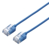 ELECOM LANケーブル スリムタイプ CAT6A対応 ヨリ線 長さ15m LD-GPASS/BU15