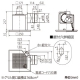 三菱 【生産完了品】ダクト用換気扇 天井埋込形 サニタリー用 低騒音形 取替専用 接続パイプφ100mm 埋込寸法180mm角 ダクト用換気扇 天井埋込形 サニタリー用 低騒音形 取替専用 接続パイプφ100mm 埋込寸法180mm角 VD-10ZJ13 画像2