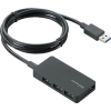 ELECOM USB3.0ハブ セルフパワータイプ 4ポート ACアダプター付 ケーブル長1m ブラック U3H-A408SBK
