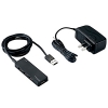 ELECOM USB2.0ハブ セルフパワータイプ 4ポート ACアダプター付 ケーブル長1.5m ブラック U2H-AN4SBK
