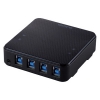 ELECOM USB切替器 PC4台切替 USB3.0対応 手元スイッチ付 U3SW-T4