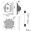 オースミ電機 天井埋込スピーカシステム ロー・インピーダンス 天井埋込スピーカシステム ロー・インピーダンス OE-255 画像2