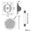 オースミ電機 天井埋込スピーカシステム ハイ・インピーダンス 天井埋込スピーカシステム ハイ・インピーダンス OE-H255 画像2