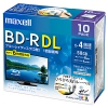 マクセル 【生産完了品】録画用BD-R 2層50GB 1〜4倍速記録対応 10枚入 BRV50WPE.10S