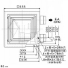 三菱 ダクト用ロスナイ 天井埋込形 フラットインテリアタイプ 埋込穴□395mm ダクト用ロスナイ 天井埋込形 フラットインテリアタイプ 埋込穴□395mm VL-100ZS3 画像2