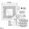 三菱 ダクト用ロスナイ 天井埋込形 フラット格子タイプ 埋込穴□395mm ダクト用ロスナイ 天井埋込形 フラット格子タイプ 埋込穴□395mm VL-100ZSK3 画像2