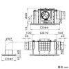 パナソニック 天井埋込形換気扇 ルーバーセットタイプ 2〜3室用 大風量形 常時・局所兼用 埋込寸法□320mm パイプ径φ100mm 風圧式高気密シャッター付 天井埋込形換気扇 ルーバーセットタイプ 2〜3室用 大風量形 常時・局所兼用 埋込寸法□320mm パイプ径φ100mm 風圧式高気密シャッター付 FY-32CTS8V 画像2