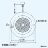 日本キヤリア(東芝) 【限定特価】パイプ用ファン ≪パイプ楽タッチ≫ 圧力形 丸形 フルセットタイプ トイレ・洗面所・居間用 コードプラグ付 壁面取付専用 壁穴寸法φ115〜120mm パイプ用ファン ≪パイプ楽タッチ≫ 圧力形 丸形 フルセットタイプ トイレ・洗面所・居間用 コードプラグ付 壁面取付専用 壁穴寸法φ115〜120mm VFP-8VJ4 画像2