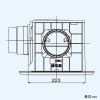 日本キヤリア(東芝) ダクト用換気扇 ≪ツインエアロファン≫ ルーバーセットタイプ 低騒音形 DCモータータイプ 2〜3部屋用 スタンダード格子タイプ サニタリー用 プラスチックボディ 接続ダクトφ100mm 埋込寸法225mm角 ダクト用換気扇 ≪ツインエアロファン≫ ルーバーセットタイプ 低騒音形 DCモータータイプ 2〜3部屋用 スタンダード格子タイプ サニタリー用 プラスチックボディ 接続ダクトφ100mm 埋込寸法225mm角 DVP-TD14CLDT 画像3