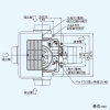 日本キヤリア(東芝) ダクト用換気扇 ≪ツインエアロファン≫ ルーバーセットタイプ 低騒音形 DCモータータイプ 2〜3部屋用 スタンダード格子タイプ サニタリー用 プラスチックボディ 接続ダクトφ100mm 埋込寸法225mm角 ダクト用換気扇 ≪ツインエアロファン≫ ルーバーセットタイプ 低騒音形 DCモータータイプ 2〜3部屋用 スタンダード格子タイプ サニタリー用 プラスチックボディ 接続ダクトφ100mm 埋込寸法225mm角 DVP-TD14CLDT 画像4