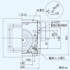 日本キヤリア(東芝) ダクト用換気扇 ≪ツインエアロファン≫ ルーバーセットタイプ 低騒音形 強弱付(弱特性標準) フラットインテリアパネルタイプ 居間・事務所・店舗用 鋼板ボディ 誤結線防止用電流ヒューズ付 接続ダクトφ150mm 埋込寸法275mm角 ダクト用換気扇 ≪ツインエアロファン≫ ルーバーセットタイプ 低騒音形 強弱付(弱特性標準) フラットインテリアパネルタイプ 居間・事務所・店舗用 鋼板ボディ 誤結線防止用電流ヒューズ付 接続ダクトφ150mm 埋込寸法275mm角 DVF-T18FVDA 画像3