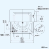 日本キヤリア(東芝) ダクト用換気扇 ≪ツインエアロファン≫ ルーバーセットタイプ 低騒音形 フラットインテリアパネルタイプ 居間・事務所・店舗用 鋼板ボディ 接続ダクトφ150mm 埋込寸法316mm角 ダクト用換気扇 ≪ツインエアロファン≫ ルーバーセットタイプ 低騒音形 フラットインテリアパネルタイプ 居間・事務所・店舗用 鋼板ボディ 接続ダクトφ150mm 埋込寸法316mm角 DVF-T20FV 画像3