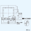 日本キヤリア(東芝) ダクト用換気扇 低騒音形 フラットインテリアパネルタイプ 風量強弱選択式 居間・事務所・店舗用 鋼板ボディ 接続ダクトφ200mm 埋込寸法395mm角 ダクト用換気扇 低騒音形 フラットインテリアパネルタイプ 風量強弱選択式 居間・事務所・店舗用 鋼板ボディ 接続ダクトφ200mm 埋込寸法395mm角 DVF-25FVD10 画像4
