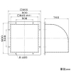 パナソニック 屋外フード 75cm用 ステンレス製 屋外フード 75cm用 ステンレス製 FY-HMX753 画像2