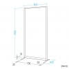 サンワサプライ 【生産完了品】パーティション パーティション SPT-0816SVCL 画像2