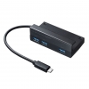 サンワサプライ タブレット用USB Type-Cハブ USB-3TCH27BK