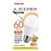 東芝 LED電球 A形 一般電球形  60W相当 広配光 電球色 E26 LDA7L-G/K60V1R