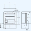 日本キヤリア(東芝) 電気式シャッター 有圧換気扇用 鋼板製 単相100V 25cm用 産業用換気扇別売部品 シャッター数3枚 電気式シャッター 有圧換気扇用 鋼板製 単相100V 25cm用 産業用換気扇別売部品 シャッター数3枚 VP-25-MS2 画像2