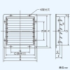 日本キヤリア(東芝) 風圧式シャッター 有圧換気扇用 鋼板製 45cm・50cm用 産業用換気扇別売部品 シャッター数5枚 風圧式シャッター 有圧換気扇用 鋼板製 45cm・50cm用 産業用換気扇別売部品 シャッター数5枚 VP-51-S2 画像2