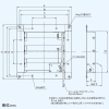 日本キヤリア(東芝) 電気式シャッター 有圧換気扇ステンレス形用 ステンレス製 単相100V 25cm用 産業用換気扇別売部品 シャッター数3枚 電気式シャッター 有圧換気扇ステンレス形用 ステンレス製 単相100V 25cm用 産業用換気扇別売部品 シャッター数3枚 VP-25-MSS 画像2