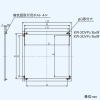 日本キヤリア(東芝) 金枠 有圧換気扇用 ステンレス製 20cm用 産業用換気扇別売部品 金枠 有圧換気扇用 ステンレス製 20cm用 産業用換気扇別売部品 KW-20VP2 画像2