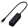 ELECOM USB3.1(Gen1)ハブ USB3ポート PD対応 長さ0.3m ブラック USB3.1(Gen1)ハブ USB3ポート PD対応 長さ0.3m ブラック U3HC-T431P5BK 画像1