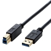 ELECOM USB3.0ケーブル TypeA-TypeB 長さ0.5m DH-AB3N05BK