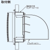 日本キヤリア(東芝) 薄壁取付枠 ウェザーカバー用 インテリア有圧換気扇用 ステンレス製 30cm用 産業用換気扇別売部品 薄壁取付枠 ウェザーカバー用 インテリア有圧換気扇用 ステンレス製 30cm用 産業用換気扇別売部品 KW-U30VP 画像4