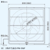 日本キヤリア(東芝) 一般換気扇 交換式フィルタータイプ 電気式 25cmタイプ 埋込寸法300mm角 一般換気扇 交換式フィルタータイプ 電気式 25cmタイプ 埋込寸法300mm角 VFM-25UF 画像2