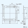 日本キヤリア(東芝) 絶縁枠 樹脂製 25cm用 組立式 一般換気扇別売部品 絶縁枠 樹脂製 25cm用 組立式 一般換気扇別売部品 Z-25A3 画像2