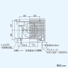 日本キヤリア(東芝) 浴室用換気扇 強制排気・自然給気可能タイプ 低騒音セレクトファンタイプ 羽根径13cm 壁スイッチ式 ビニルキャブタイヤケーブル1m付 浴室用換気扇 強制排気・自然給気可能タイプ 低騒音セレクトファンタイプ 羽根径13cm 壁スイッチ式 ビニルキャブタイヤケーブル1m付 VFB-13A 画像3