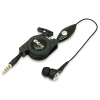 多摩電子工業 有線イヤホン スマートフォン用ハンズフリー 片耳装着タイプ 巻き取り収納タイプ コード長約0.9m T6206