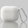 ELECOM AirPods Pro用シリコンケース 2019年発売モデル用 有線・ワイヤレス充電両対応 カラビナ付 クリア AVA-AP2SCCR