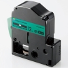 ELECOM テープカートリッジ テプラPRO用互換テープ SC12G用 テープ緑 黒文字 12mm幅 テープ長8m CTC-KSC12G