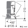 コイズミ照明 LEDユニバーサルダウンライト 深型 1500・2000lmクラス HID35W相当 埋込穴φ125mm 配光角30° 白色 シルバーコーン・黒色枠 電源別売 LEDユニバーサルダウンライト 深型 1500・2000lmクラス HID35W相当 埋込穴φ125mm 配光角30° 白色 シルバーコーン・黒色枠 電源別売 XD001023BW 画像2
