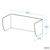 サンワサプライ 吸音フェルト卓上パーティション(W1400用、ベージュ) 吸音フェルト卓上パーティション(W1400用、ベージュ) SPT-DPF140BG 画像2