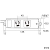 サンワサプライ 工事物件タップ 工事物件タップ TAP-KS2-1 画像2