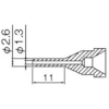 白光 ノズル 1.3MM ロング型 N61-13