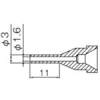 白光 ノズル 1.6MM ロング型 N61-14