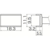 白光 こて先 トンネル 9.5mmX18.3mm T12-1003