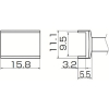 白光 こて先 トンネル 9.5mmX15.8mm T12-1004